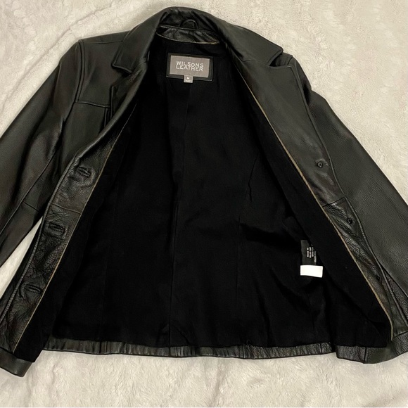Wilson’s Women’s Black Leather Jacket Size M - Picture 8 of 13